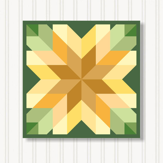 Barn Quilt Wall Art, 8 Sizes, Outdoor & Indoor Square Block, Home Decor Accent, BQ110-27