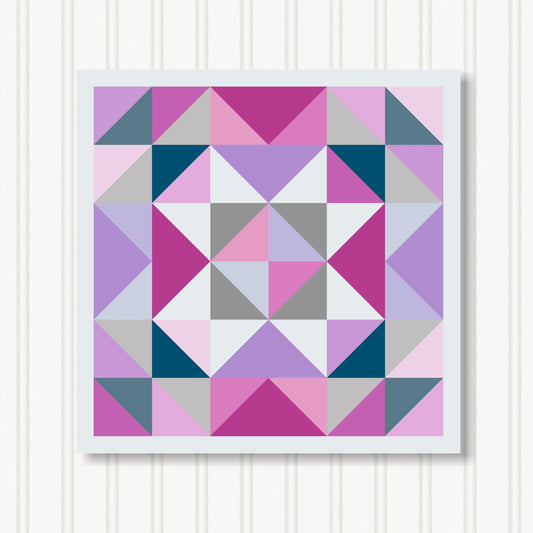 Barn Quilt Wall Art, 8 Sizes, Outdoor & Indoor Square Block, Home Decor Accent, BQ088-16
