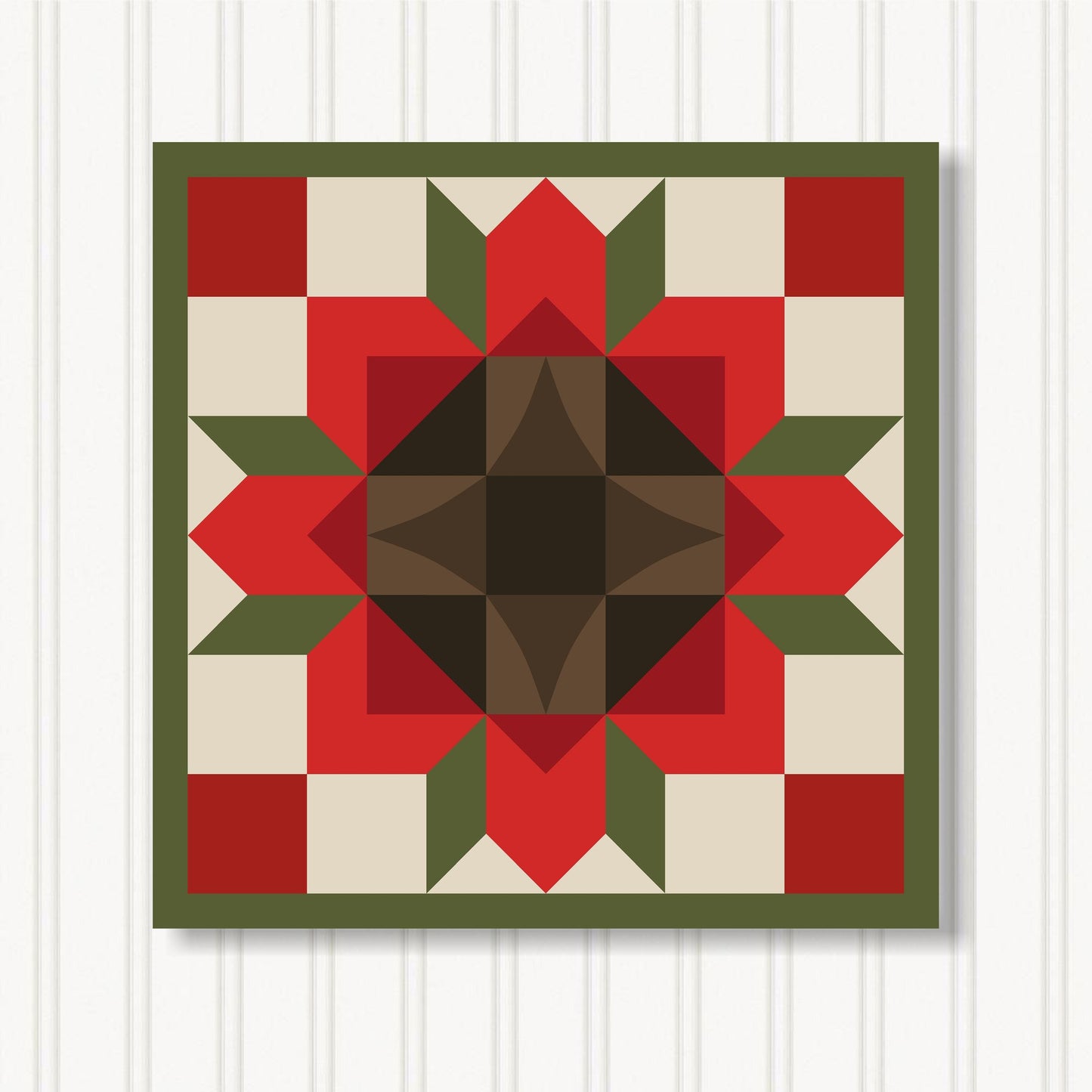 Barn Quilt Wall Art, 8 Sizes, Outdoor & Indoor Square Block, Home Decor Accent, BQ051-12