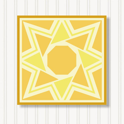 Barn Quilt Wall Art, 8 Sizes, Outdoor & Indoor Square Block, Home Decor Accent, BQ065-15