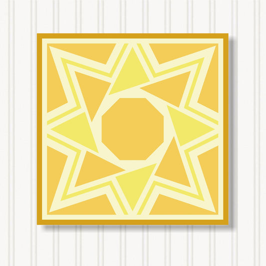 Barn Quilt Wall Art, 8 Sizes, Outdoor & Indoor Square Block, Home Decor Accent, BQ065-15