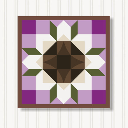 Barn Quilt Wall Art, 8 Sizes, Outdoor & Indoor Square Block, Home Decor Accent, BQ051-14