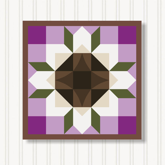 Barn Quilt Wall Art, 8 Sizes, Outdoor & Indoor Square Block, Home Decor Accent, BQ051-14