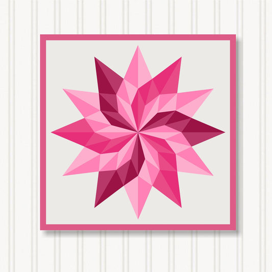 Barn Quilt Wall Art, 8 Sizes, Outdoor & Indoor Square Block, Home Decor Accent, BQ072-10