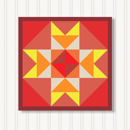 Barn Quilt Wall Art, 8 Sizes, Outdoor & Indoor Square Block, Home Decor Accent, BQ131-15