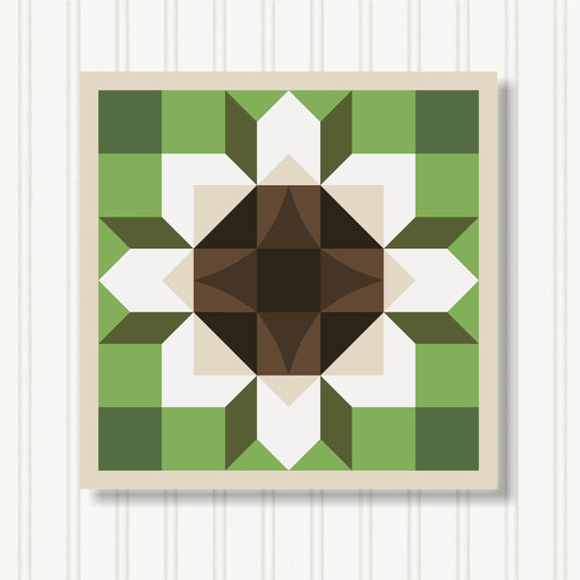 Barn Quilt Wall Art, 8 Sizes, Outdoor & Indoor Square Block, Home Decor Accent, BQ051-13
