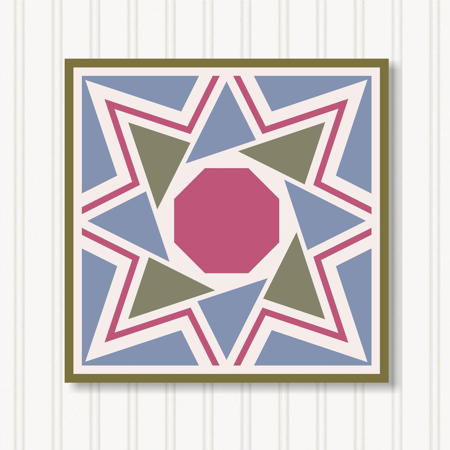 Barn Quilt Wall Art, 8 Sizes, Outdoor & Indoor Square Block, Home Decor Accent, BQ065-17
