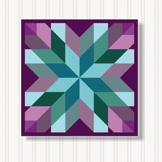 Barn Quilt Wall Art, 8 Sizes, Outdoor & Indoor Square Block, Home Decor Accent, BQ110-21