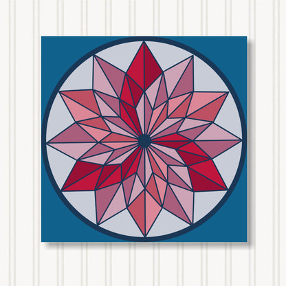 Barn Quilt Wall Art, 8 Sizes, Outdoor & Indoor Square Block, Home Decor Accent, BQ058-15