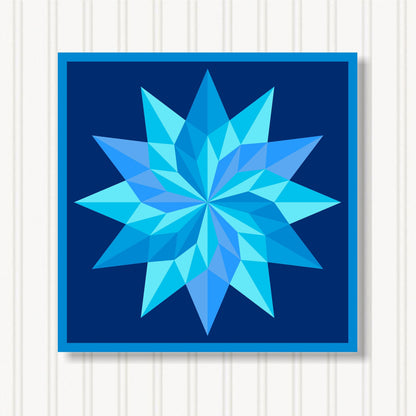 Barn Quilt Wall Art, 8 Sizes, Outdoor & Indoor Square Block, Home Decor Accent, BQ072-17