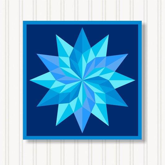 Barn Quilt Wall Art, 8 Sizes, Outdoor & Indoor Square Block, Home Decor Accent, BQ072-17