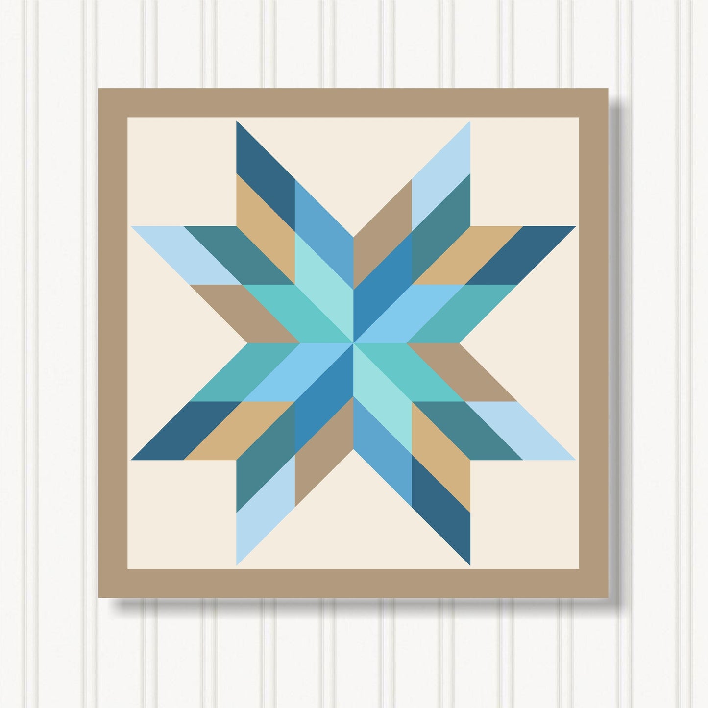 Barn Quilt Wall Art, 8 Sizes, Outdoor & Indoor Square Block, Home Decor Accent, BQ087-12