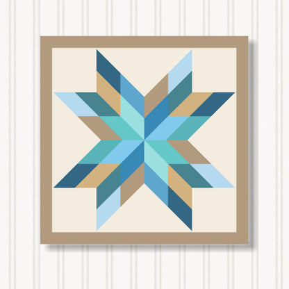 Barn Quilt Wall Art, 8 Sizes, Outdoor & Indoor Square Block, Home Decor Accent, BQ087-12
