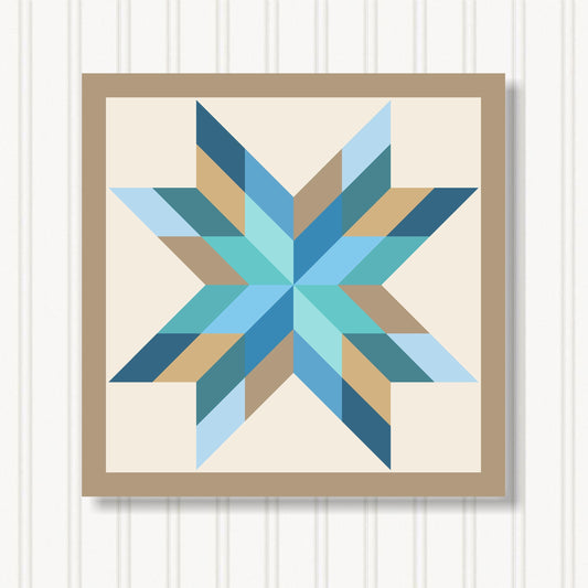 Barn Quilt Wall Art, 8 Sizes, Outdoor & Indoor Square Block, Home Decor Accent, BQ087-12