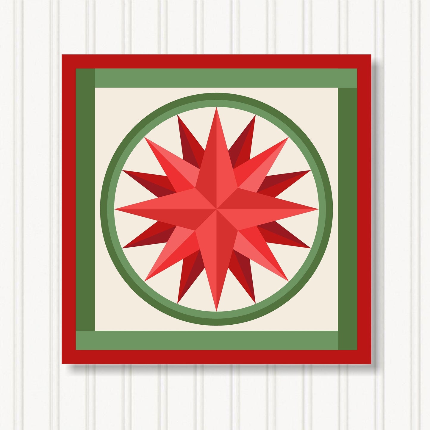 Barn Quilt Wall Art, 8 Sizes, Outdoor & Indoor Square Block, Home Decor Accent, BQ024-21