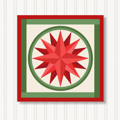 Barn Quilt Wall Art, 8 Sizes, Outdoor & Indoor Square Block, Home Decor Accent, BQ024-21
