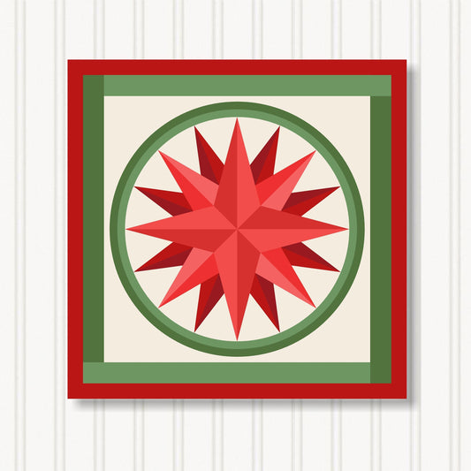 Barn Quilt Wall Art, 8 Sizes, Outdoor & Indoor Square Block, Home Decor Accent, BQ024-21