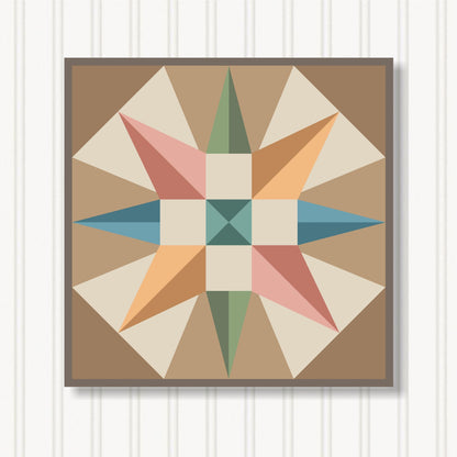Barn Quilt Wall Art, 8 Sizes, Outdoor & Indoor Square Block, Home Decor Accent, BQ056-13