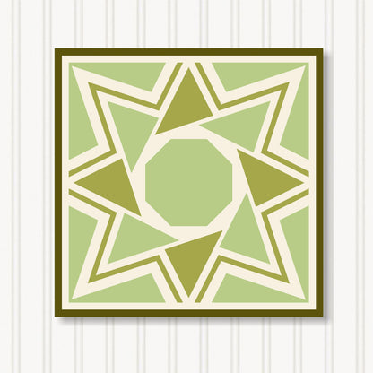 Barn Quilt Wall Art, 8 Sizes, Outdoor & Indoor Square Block, Home Decor Accent, BQ065-09