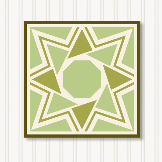 Barn Quilt Wall Art, 8 Sizes, Outdoor & Indoor Square Block, Home Decor Accent, BQ065-09