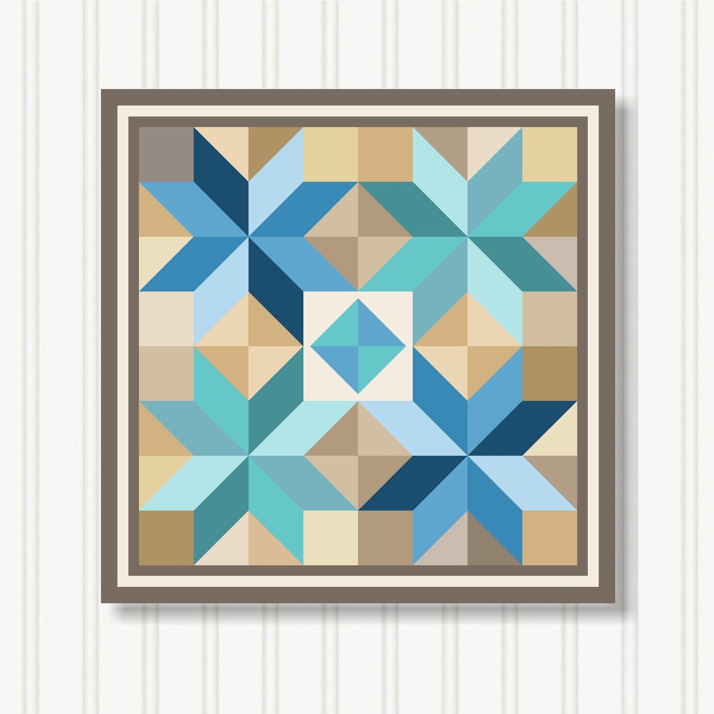 Barn Quilt Wall Art, 8 Sizes, Outdoor & Indoor Square Block, Home Decor Accent, BQ033-11