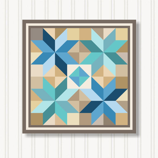 Barn Quilt Wall Art, 8 Sizes, Outdoor & Indoor Square Block, Home Decor Accent, BQ033-11