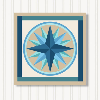 Barn Quilt Wall Art, 8 Sizes, Outdoor & Indoor Square Block, Home Decor Accent, BQ024-19