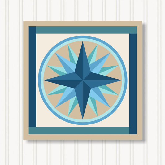 Barn Quilt Wall Art, 8 Sizes, Outdoor & Indoor Square Block, Home Decor Accent, BQ024-19