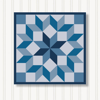 Barn Quilt Wall Art, 8 Sizes, Outdoor & Indoor Square Block, Home Decor Accent, BQ103-07