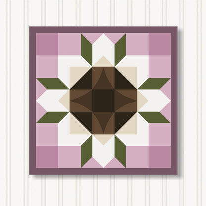 Barn Quilt Wall Art, 8 Sizes, Outdoor & Indoor Square Block, Home Decor Accent, BQ051-21