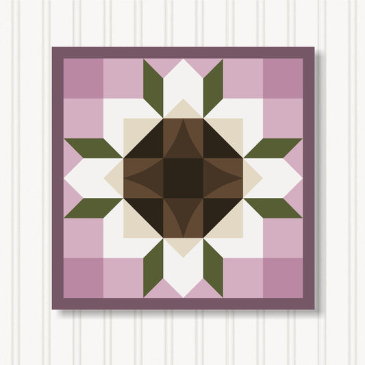 Barn Quilt Wall Art, 8 Sizes, Outdoor & Indoor Square Block, Home Decor Accent, BQ051-21