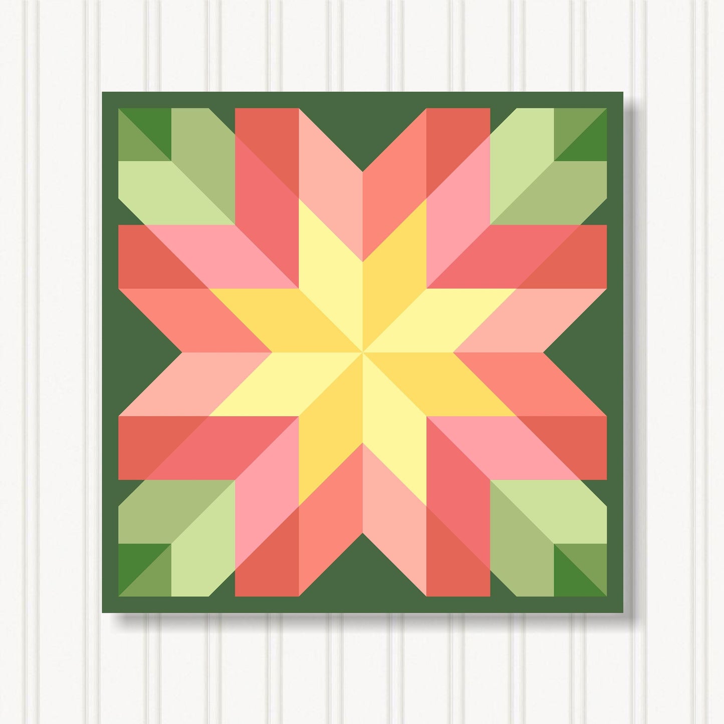 Barn Quilt Wall Art, 8 Sizes, Outdoor & Indoor Square Block, Home Decor Accent, BQ110-26