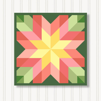 Barn Quilt Wall Art, 8 Sizes, Outdoor & Indoor Square Block, Home Decor Accent, BQ110-26