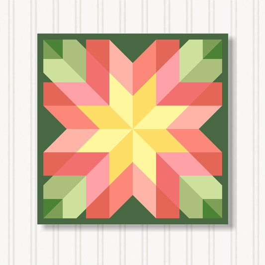 Barn Quilt Wall Art, 8 Sizes, Outdoor & Indoor Square Block, Home Decor Accent, BQ110-26