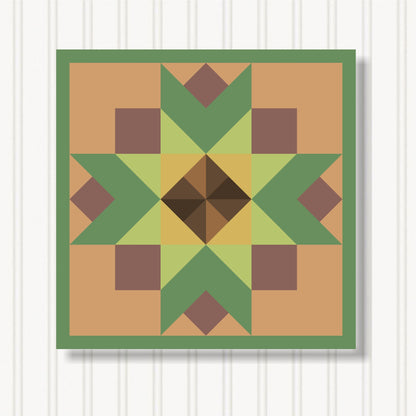 Barn Quilt Wall Art, 8 Sizes, Outdoor & Indoor Square Block, Home Decor Accent, BQ130-02