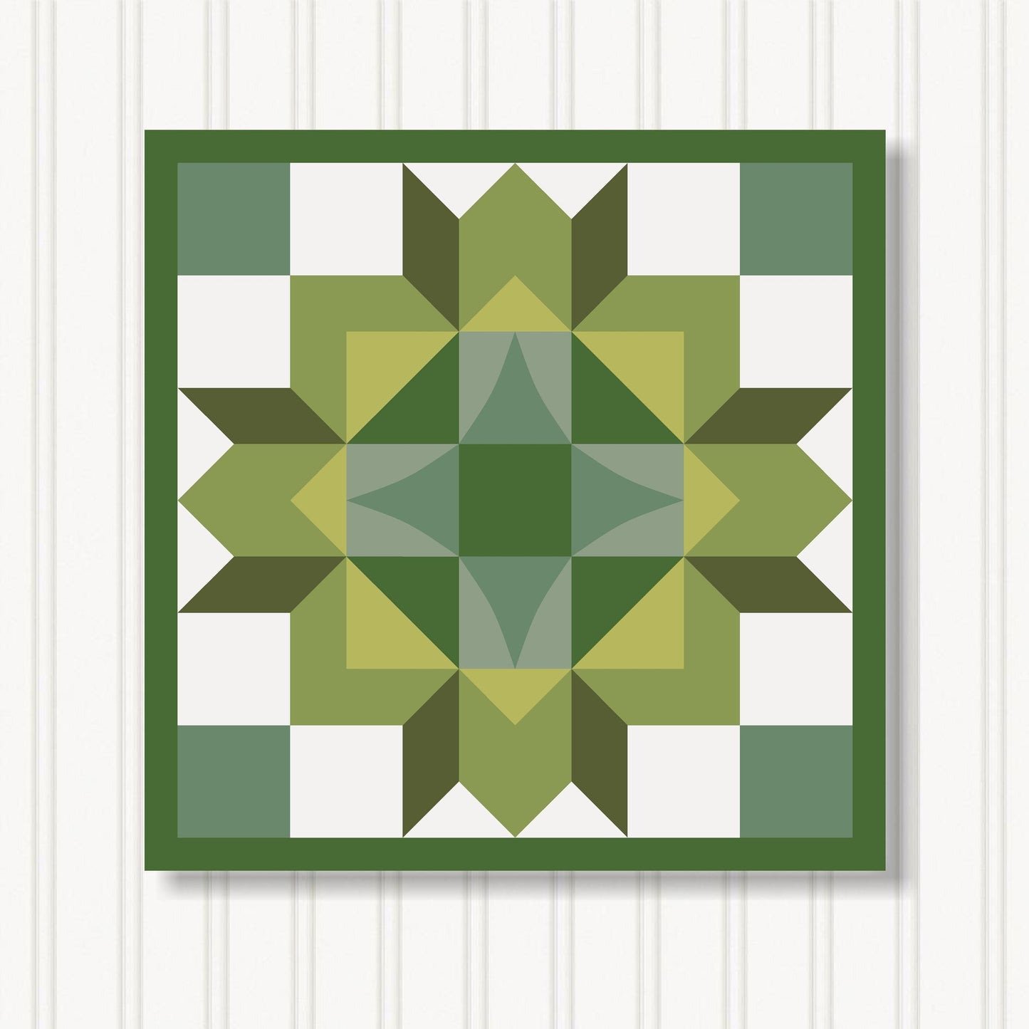 Barn Quilt Wall Art, 8 Sizes, Outdoor & Indoor Square Block, Home Decor Accent, BQ051-09
