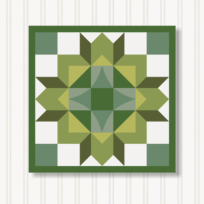 Barn Quilt Wall Art, 8 Sizes, Outdoor & Indoor Square Block, Home Decor Accent, BQ051-09