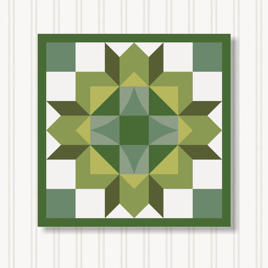 Barn Quilt Wall Art, 8 Sizes, Outdoor & Indoor Square Block, Home Decor Accent, BQ051-09