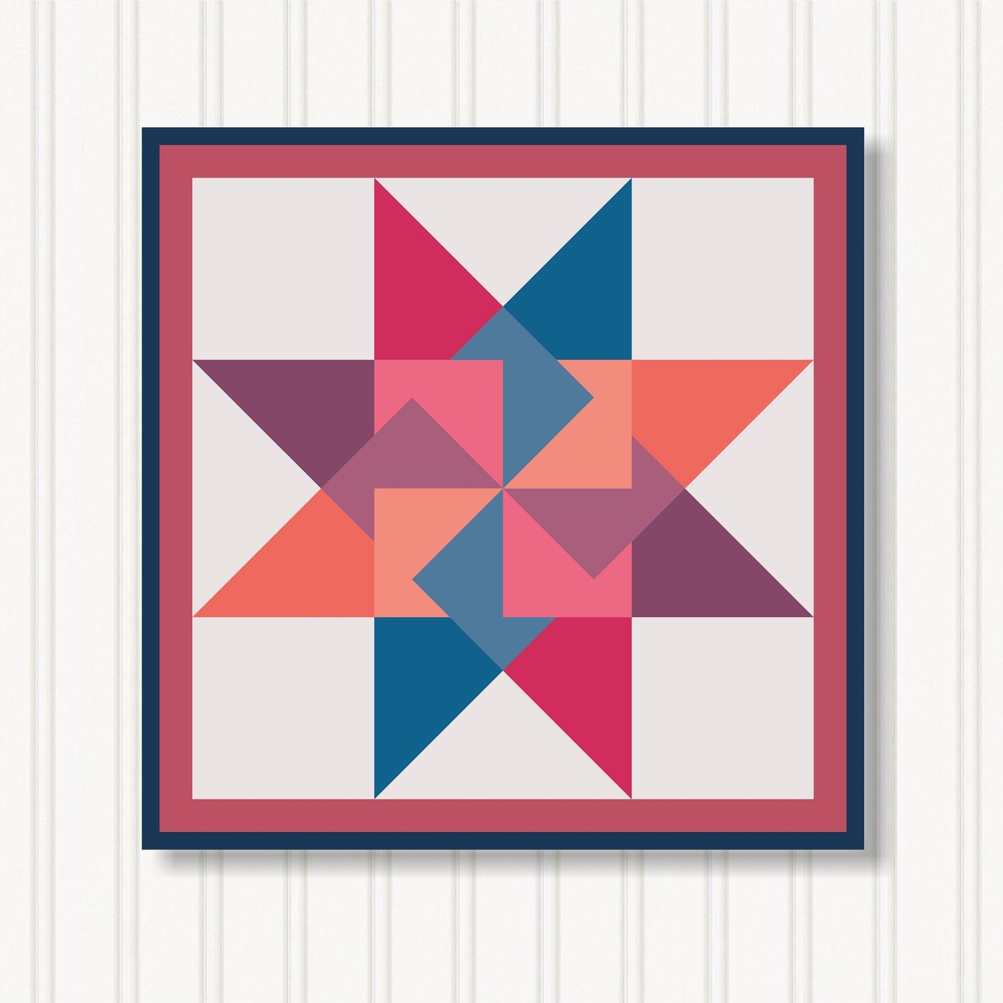 Barn Quilt Wall Art, 8 Sizes, Outdoor & Indoor Square Block, Home Decor Accent, BQ079-10