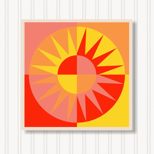 Barn Quilt Wall Art, 8 Sizes, Outdoor & Indoor Square Block, Home Decor Accent, BQ002-14