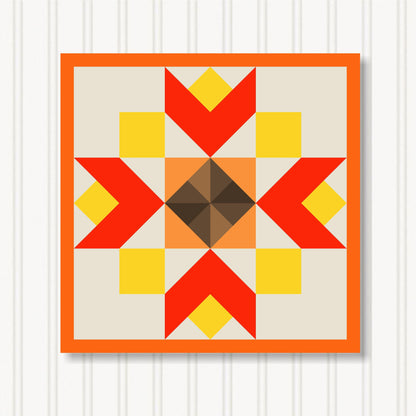 Barn Quilt Wall Art, 8 Sizes, Outdoor & Indoor Square Block, Home Decor Accent, BQ130-17