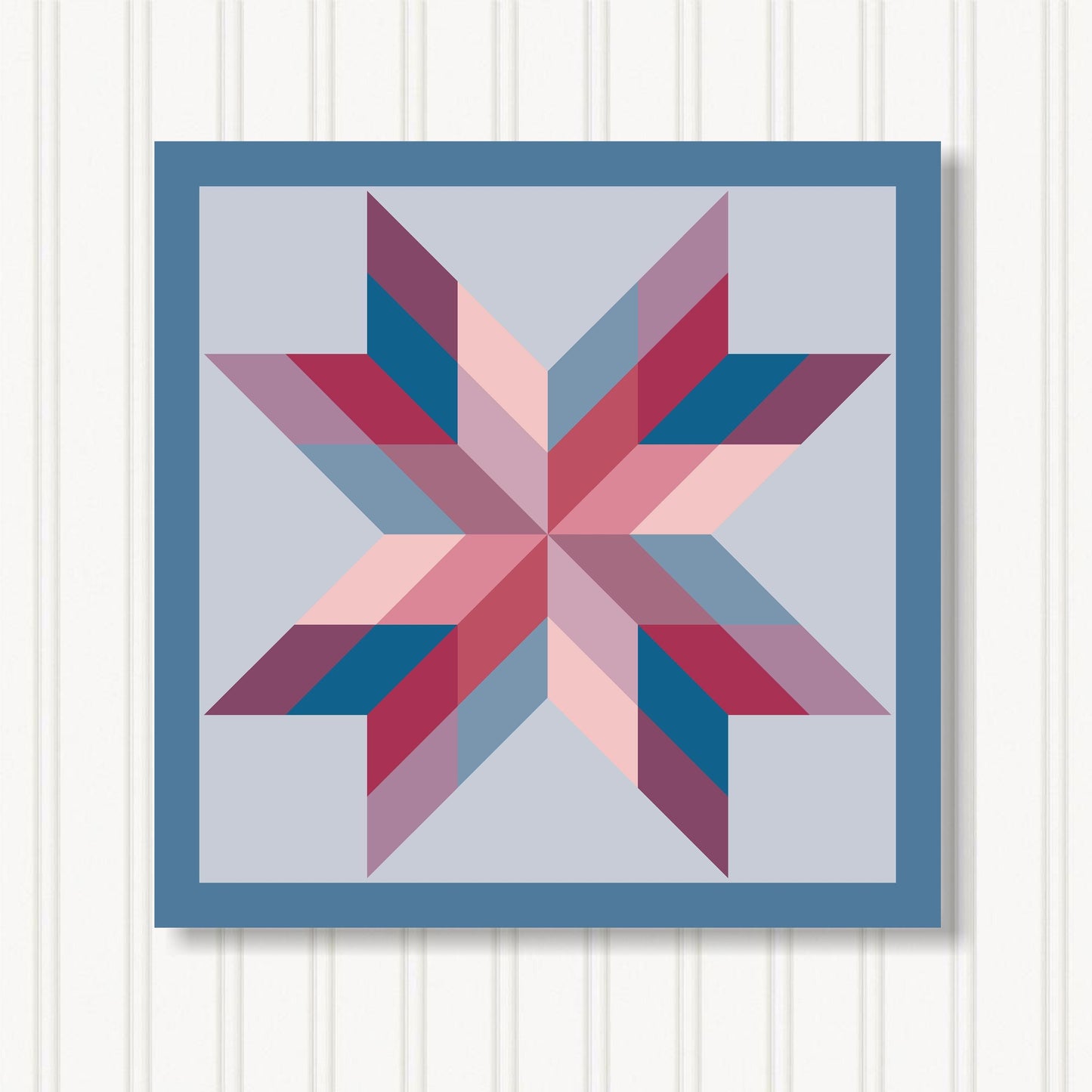 Barn Quilt Wall Art, 8 Sizes, Outdoor & Indoor Square Block, Home Decor Accent, BQ087-11