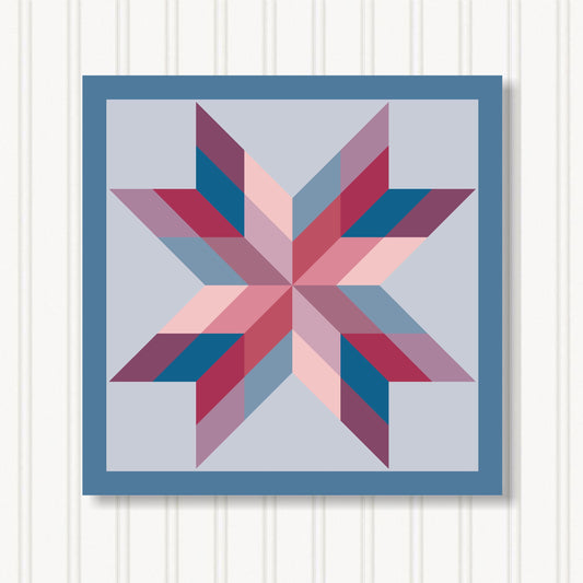 Barn Quilt Wall Art, 8 Sizes, Outdoor & Indoor Square Block, Home Decor Accent, BQ087-11