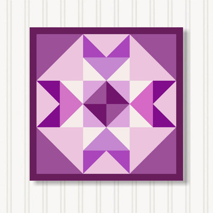 Barn Quilt Wall Art, 8 Sizes, Outdoor & Indoor Square Block, Home Decor Accent, BQ131-10