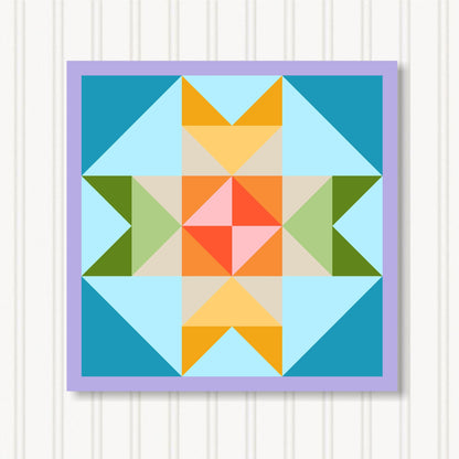 Barn Quilt Wall Art, 8 Sizes, Outdoor & Indoor Square Block, Home Decor Accent, BQ131-14