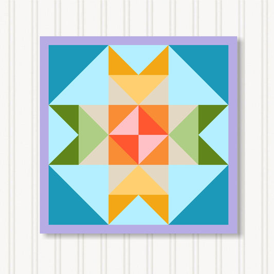 Barn Quilt Wall Art, 8 Sizes, Outdoor & Indoor Square Block, Home Decor Accent, BQ131-14