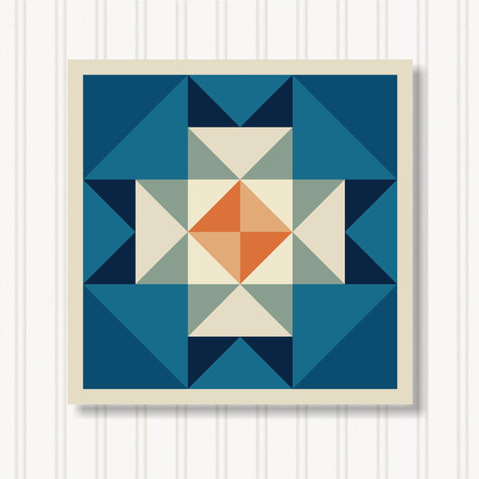 Barn Quilt Wall Art, 8 Sizes, Outdoor & Indoor Square Block, Home Decor Accent, BQ131-19