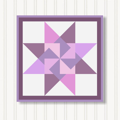 Barn Quilt Wall Art, 8 Sizes, Outdoor & Indoor Square Block, Home Decor Accent, BQ079-17