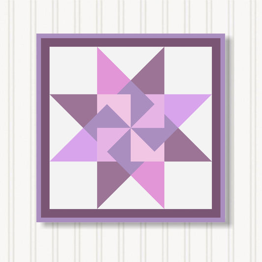 Barn Quilt Wall Art, 8 Sizes, Outdoor & Indoor Square Block, Home Decor Accent, BQ079-17