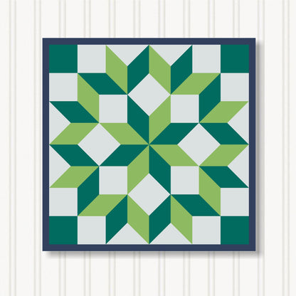 Barn Quilt Wall Art, 8 Sizes, Outdoor & Indoor Square Block, Home Decor Accent, BQ103-19
